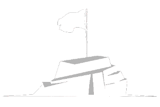 Flag pole rock logo